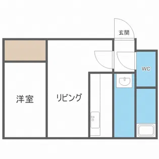 エクセル本通【201号室】の間取り