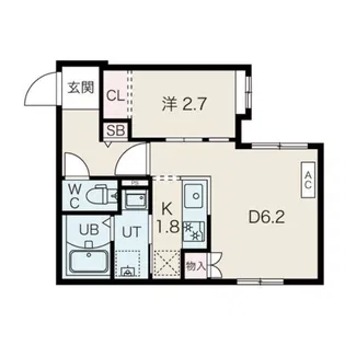 アンフィリット東札幌【202号室】の間取り