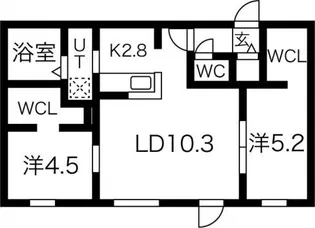 Ts COURT HONDORI【3階】の間取り