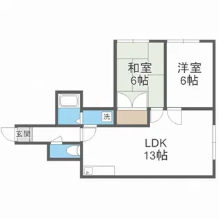 アーバン北郷【3階】の間取り