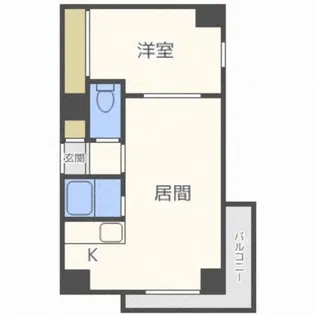 パークヒルズ月寒中央【303号室】の間取り