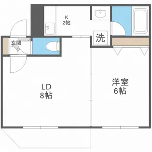 HS南平岸112【402号室】の間取り