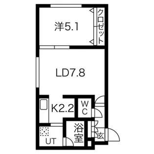 ベルビューイルミネ【402号室】の間取り