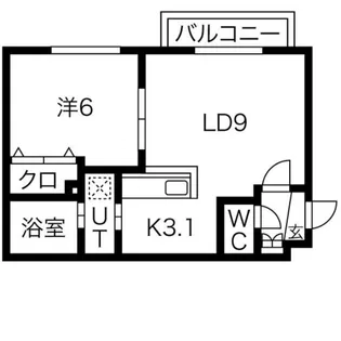 フィーノW2【4階】の間取り
