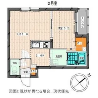 BASE SHIROISHI(ベース白石)【3階】の間取り