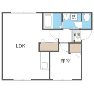 ハイツオータニ【1階】の間取り