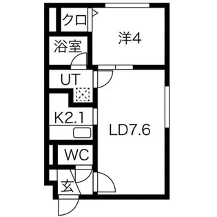 HOPE月寒中央 C【3階】の間取り