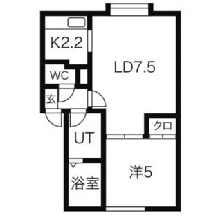 TEANA 弐番館【103号室】の間取り