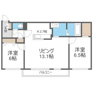 ジュネスコート南20条【3階】の間取り