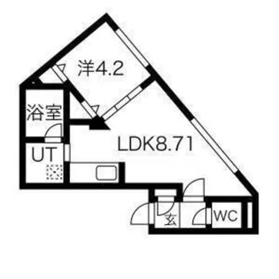 レジデンス菊水【4階】の間取り