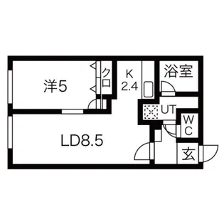 レオン東札幌【2階】の間取り
