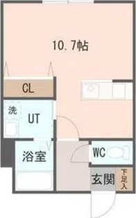 GATE63【4階】の間取り