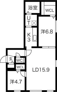 obtnir couleur【2階】の間取り