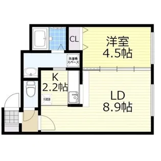 グランメールエクラン【4階】の間取り