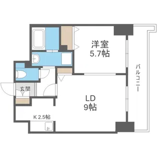 ティアラタワー中島倶楽部(I)【2階】の間取り