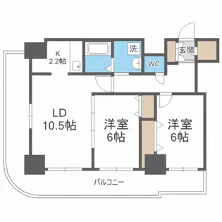 ティアラタワー中島倶楽部(III)【30階】の間取り