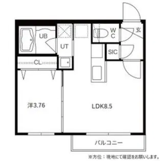 FERIO月寒中央(フェリオ月寒中央)【3階】の間取り