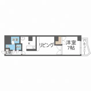 インフィニティ東札幌【5階】の間取り