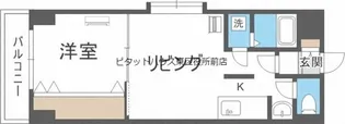 ラクシス札幌 【208号室】の間取り