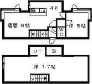 プチメゾンカトレア【103号室】の間取り