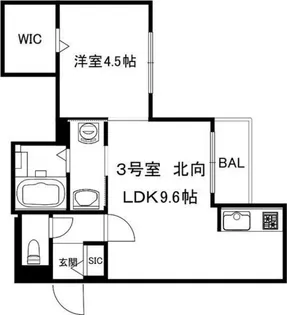 セラヴィ.SE【203号室】の間取り
