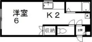 JKステージN14A【103号室】の間取り