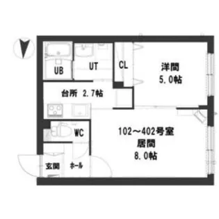 グランメールファースト【2階】の間取り