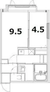 アルファスクエア元町【4階】の間取り