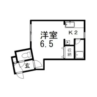 JKステージN14B【101号室】の間取り