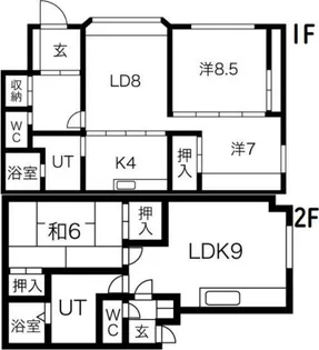 長谷川ハイツ【101・201号室】の間取り