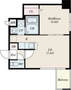 KレジデンスN23【11階】の間取り