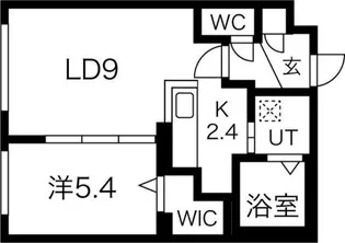 サブレ【4階】の間取り