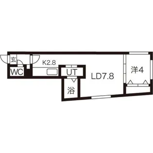 モンターニュボヌール【4階】の間取り