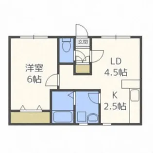 ARS North26【201号室】の間取り
