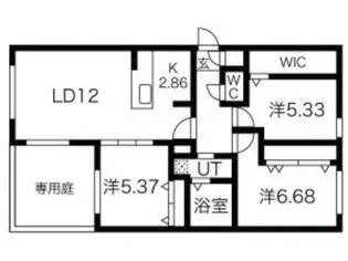 グレイス北16条【1階】の間取り