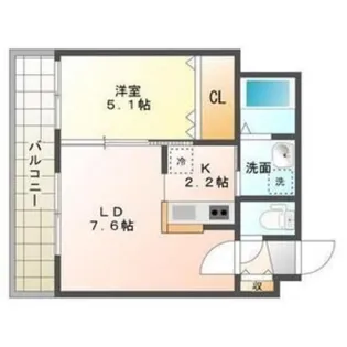 セブンスコートN14【6階】の間取り