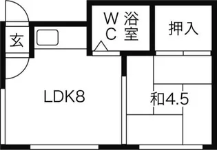 コーポ藤【101号室】の間取り
