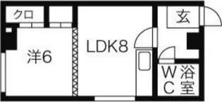 グレイス23【4階】の間取り