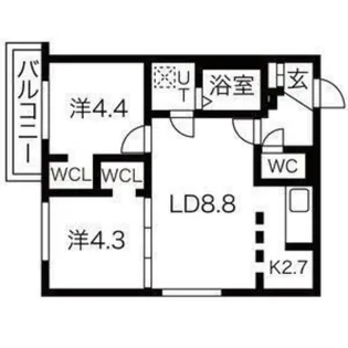 スプレンドールノルド20【2階】の間取り