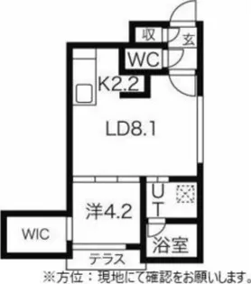 カルグランデ17【1階】の間取り