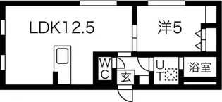 CASA PREMIATA新道東【4階】の間取り