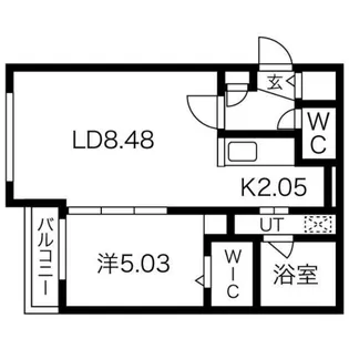 フォレストヒルズN36【4階】の間取り