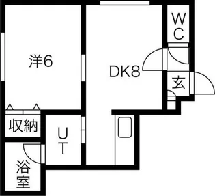 1LDKの間取り画像