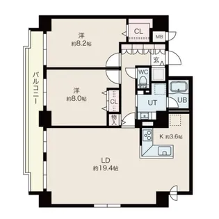 アルテシア【9階】の間取り