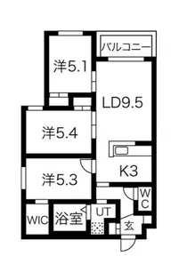 L’Orange(オランジュ)【3階】の間取り