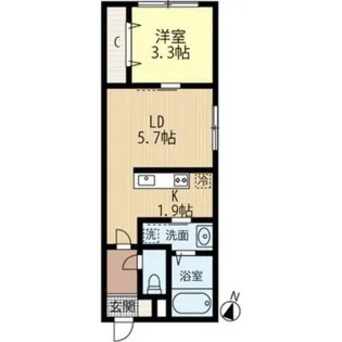 Le train bleu(ル トラン ブルー)【3階】の間取り