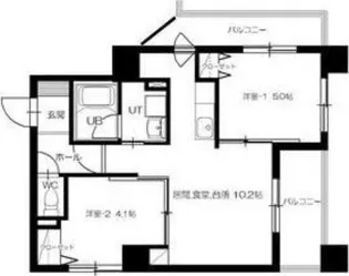 S-FORT札幌元町【9階】の間取り