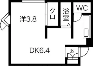 M-PLACE【202号室】の間取り