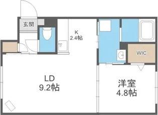 コンソラチュール札幌駅東【4階】の間取り
