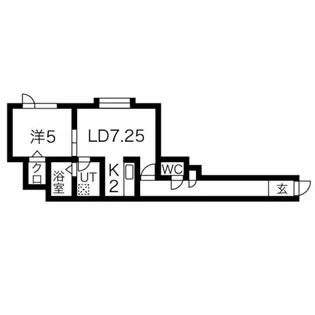 グランツリーベ篠路【2階】の間取り